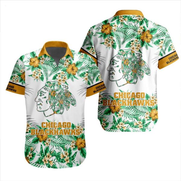 NHL Chicago Blackhawks Special Hawaiian Shirt With Design Button