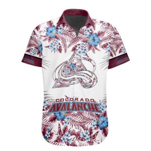NHL Colorado Avalanche Special Hawaiian Shirt With Design Button