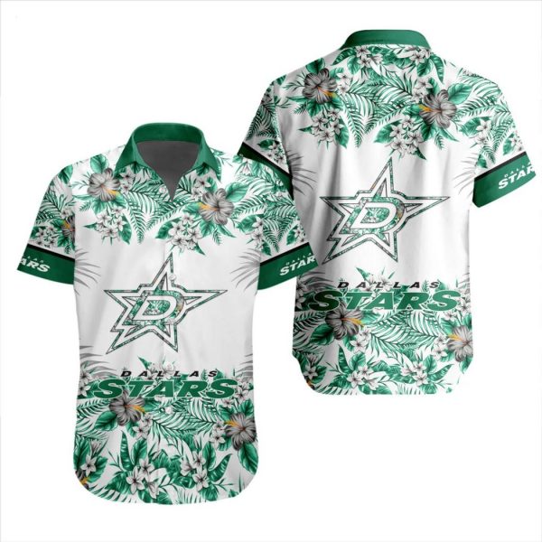 NHL Dallas Stars Special Hawaiian Shirt With Design Button