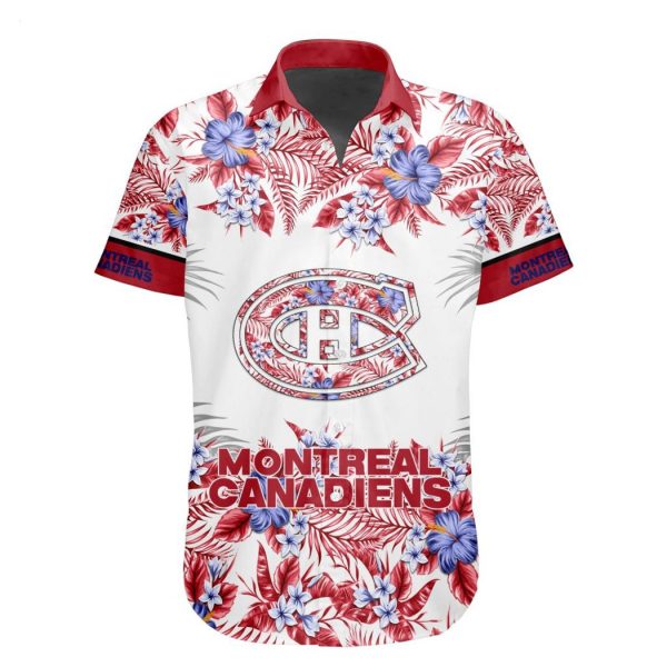 NHL Montreal Canadiens Special Hawaiian Shirt With Design Button