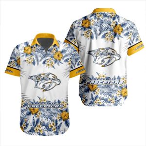 NHL Nashville Predators Special Hawaiian Shirt With Design Button