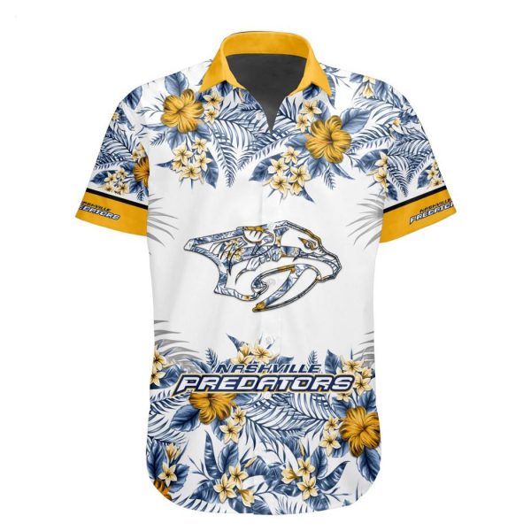 NHL Nashville Predators Special Hawaiian Shirt With Design Button