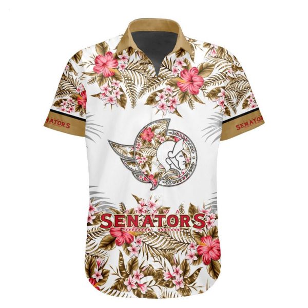 NHL Ottawa Senators Special Hawaiian Shirt With Design Button