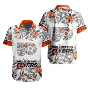 NHL Philadelphia Flyers Special Hawaiian Shirt With Design Button