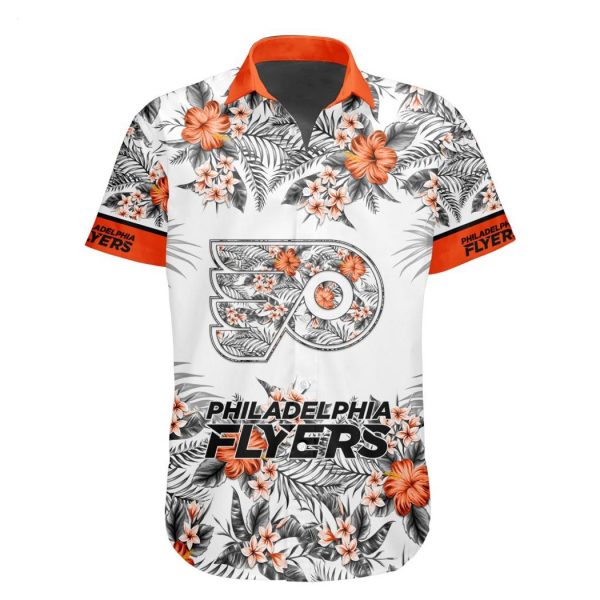 NHL Philadelphia Flyers Special Hawaiian Shirt With Design Button