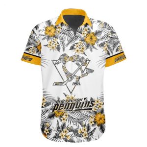 NHL Pittsburgh Penguins Special Hawaiian Shirt With Design Button
