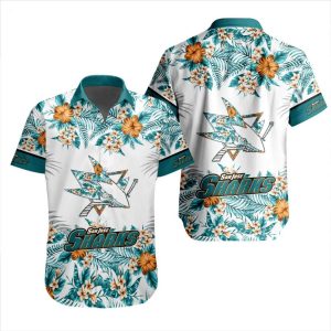 NHL San Jose Sharks Special Hawaiian Shirt With Design Button