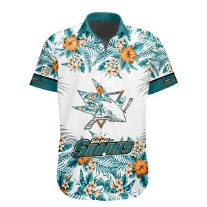NHL San Jose Sharks Special Hawaiian Shirt With Design Button