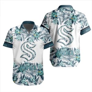 NHL Seattle Kraken Special Hawaiian Shirt With Design Button