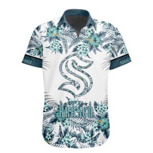 NHL Seattle Kraken Special Hawaiian Shirt With Design Button