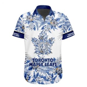 NHL Toronto Maple Leafs Special Hawaiian Shirt With Design Button