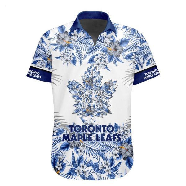 Toronto Maple Leafs Ice Hockey Team Aloha Hawaiian Shirt For Men