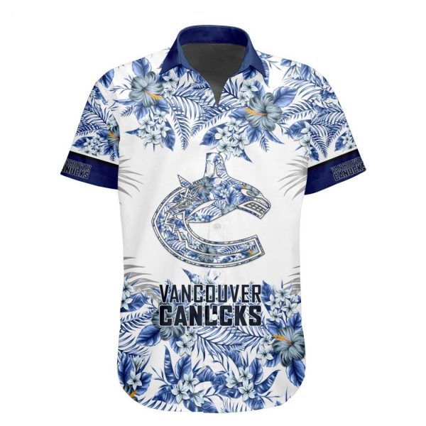 NHL Vancouver Canucks Special Hawaiian Shirt With Design Button