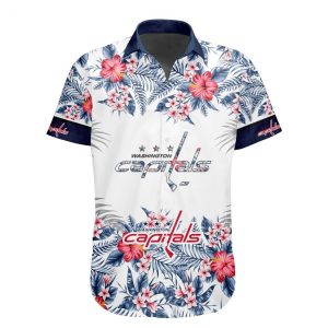 NHL Washington Capitals Special Hawaiian Shirt With Design Button