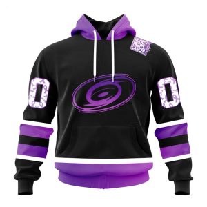 Personalized NHL Carolina Hurricanes Special Black Hockey Fights Cancer Kits T-Shirt