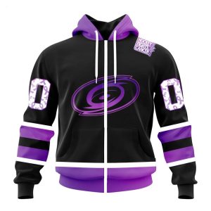 Personalized NHL Carolina Hurricanes Special Black Hockey Fights Cancer Kits T-Shirt