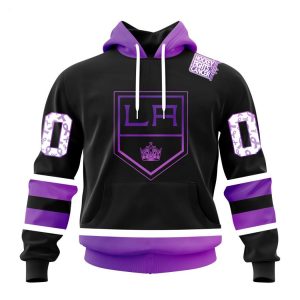 Personalized NHL Los Angeles Kings Special Black Hockey Fights Cancer Kits T-Shirt