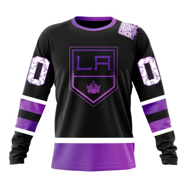 Personalized NHL Los Angeles Kings Special Black Hockey Fights Cancer Kits T-Shirt