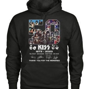 50 Years Of Kiss 1973 – 2023 Paul Stanley And Gene Simmons And Tommy  Thayer And Eric Singer Thank You For The Memories T-Shirt