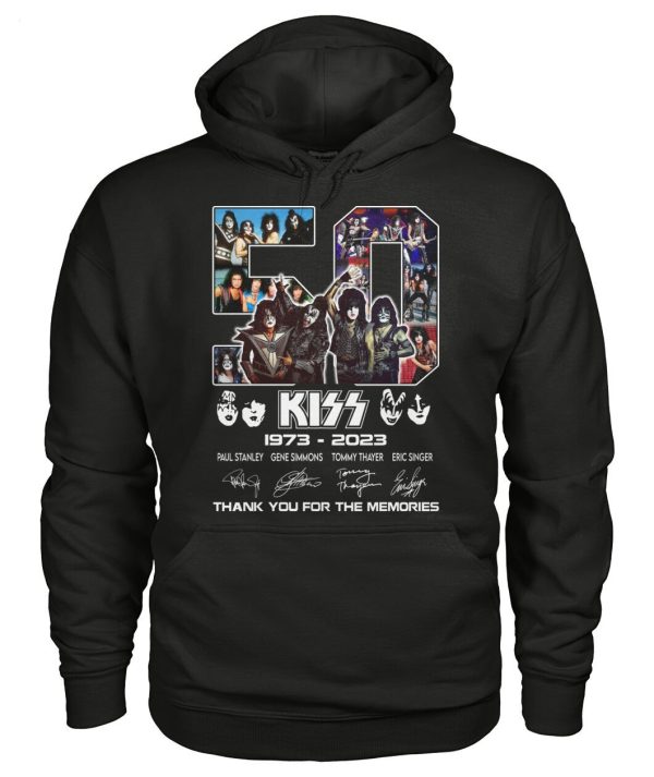 50 Years Of Kiss 1973 – 2023 Paul Stanley And Gene Simmons And Tommy  Thayer And Eric Singer Thank You For The Memories T-Shirt