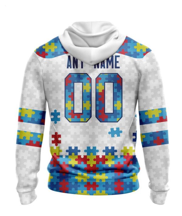 Personalized NHL Calgary Flames Autism Awareness 3D Hoodie