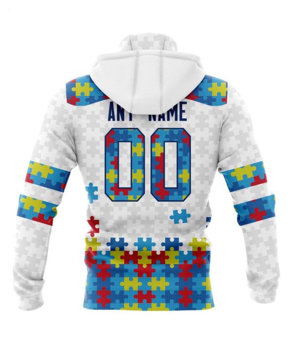 Personalized NHL Calgary Flames Autism Awareness 3D Hoodie