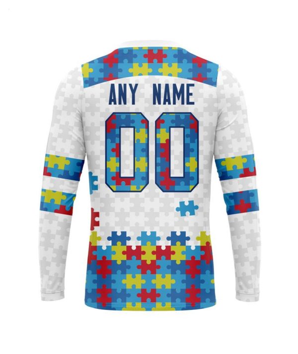 Personalized NHL Calgary Flames Autism Awareness 3D Hoodie