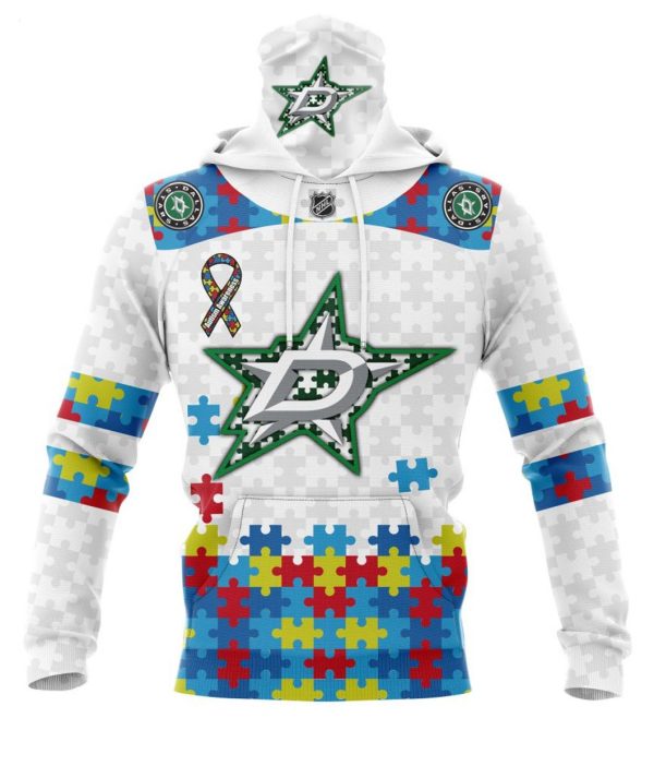 Personalized NHL Dallas Stars Autism Awareness 3D Hoodie