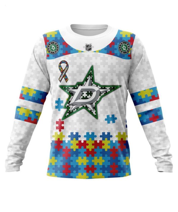 Personalized NHL Dallas Stars Autism Awareness 3D Hoodie