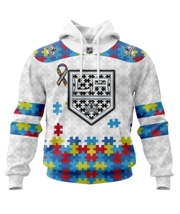 Personalized NHL Los Angeles Kings Autism Awareness 3D Hoodie