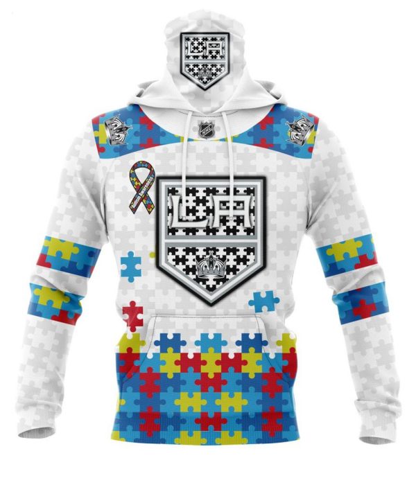 Personalized NHL Los Angeles Kings Autism Awareness 3D Hoodie