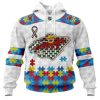 Personalized NHL Montreal Canadiens Autism Awareness 3D Hoodie