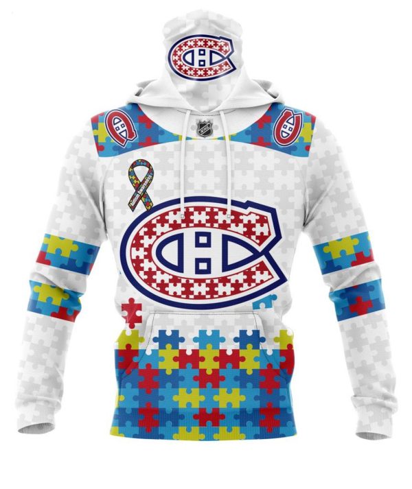 Personalized NHL Montreal Canadiens Autism Awareness 3D Hoodie