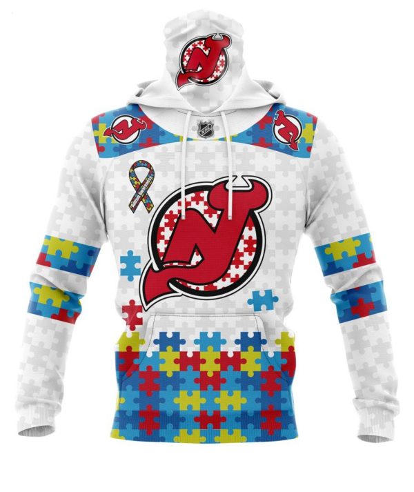 Personalized NHL New Jersey Devils Autism Awareness 3D Hoodie