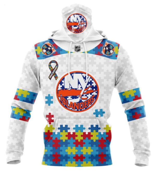 Personalized NHL New York Islanders Autism Awareness 3D Hoodie