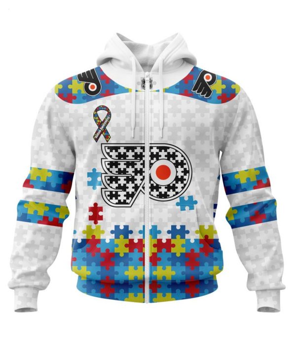 Personalized NHL Philadelphia Flyers Autism Awareness 3D Hoodie