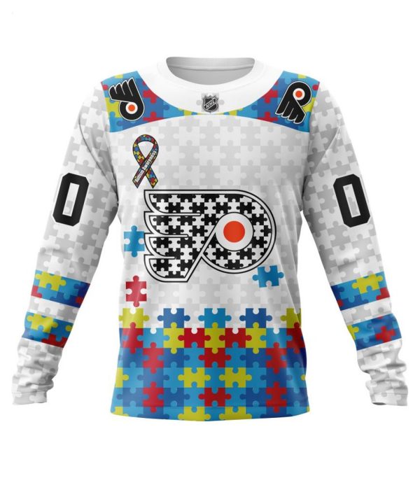 Personalized NHL Philadelphia Flyers Autism Awareness 3D Hoodie