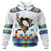 Personalized NHL San Jose Sharks Autism Awareness 3D Hoodie