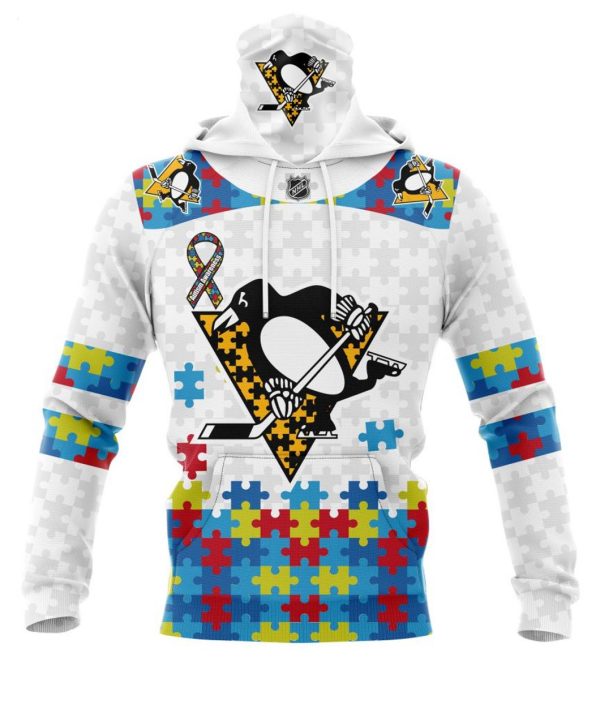 Personalized NHL Pittsburgh Penguins Autism Awareness 3D Hoodie