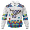 Personalized NHL Seattle Kraken Autism Awareness 3D Hoodie