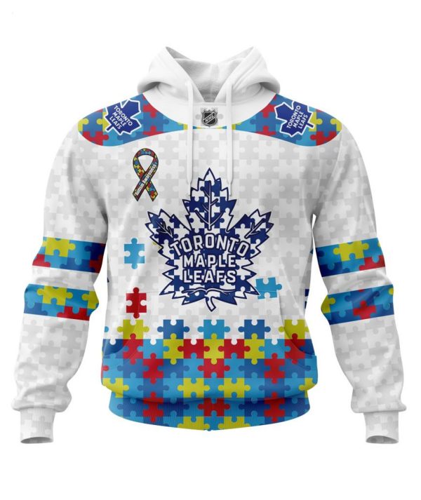 Personalized NHL Toronto Maple Leafs Autism Awareness 3D Hoodie