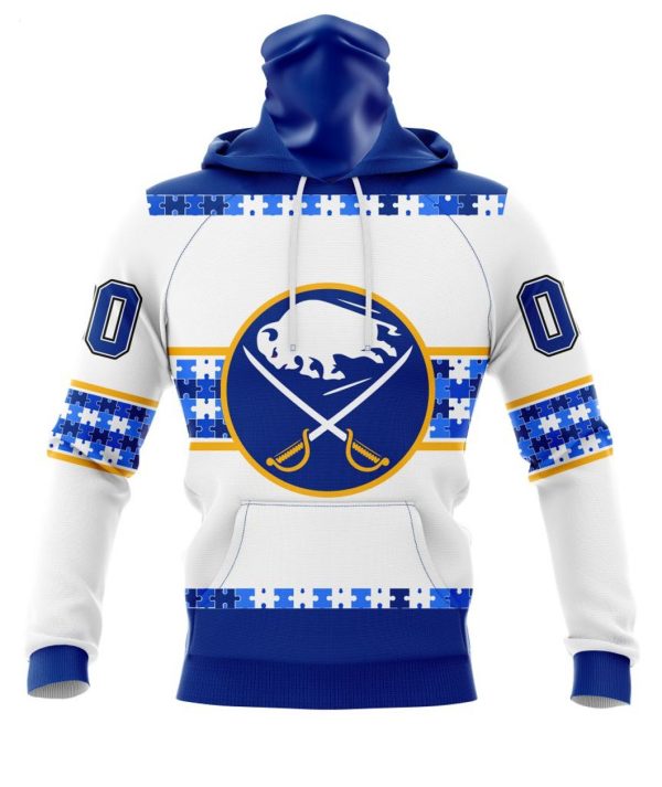 NHL Buffalo Sabres Autism Awareness Custom Name And Number 3D Hoodie