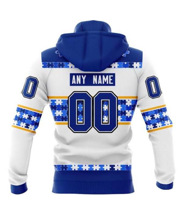 NHL Buffalo Sabres Autism Awareness Custom Name And Number 3D Hoodie