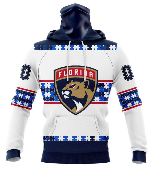 NHL Florida Panthers Autism Awareness Custom Name And Number 3D Hoodie