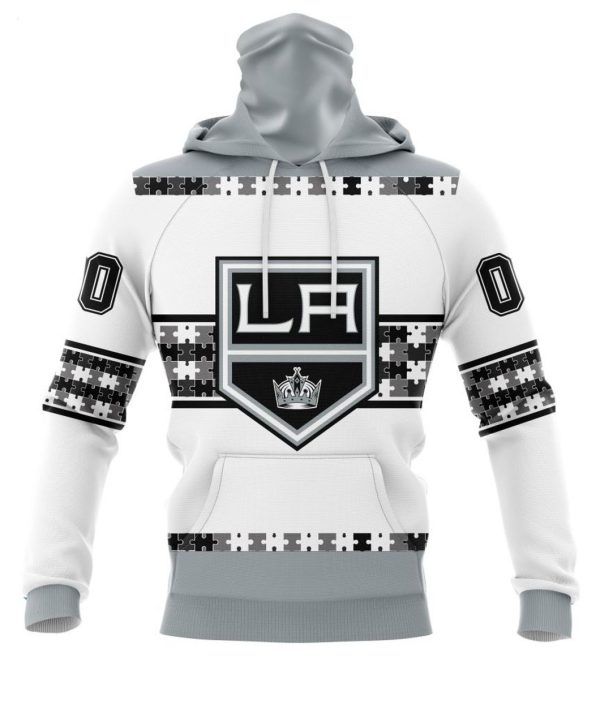 NHL Los Angeles Kings Autism Awareness Custom Name And Number 3D Hoodie