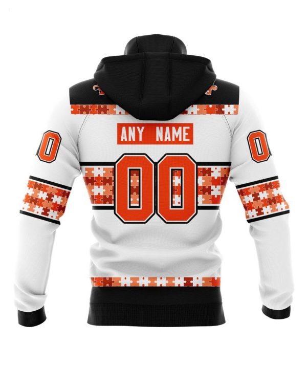 NHL Philadelphia Flyers Autism Awareness Custom Name And Number 3D Hoodie
