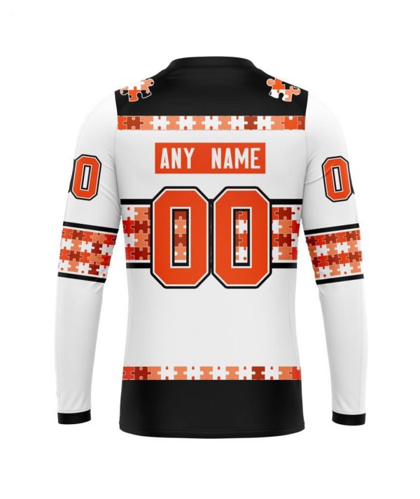 NHL Philadelphia Flyers Autism Awareness Custom Name And Number 3D Hoodie