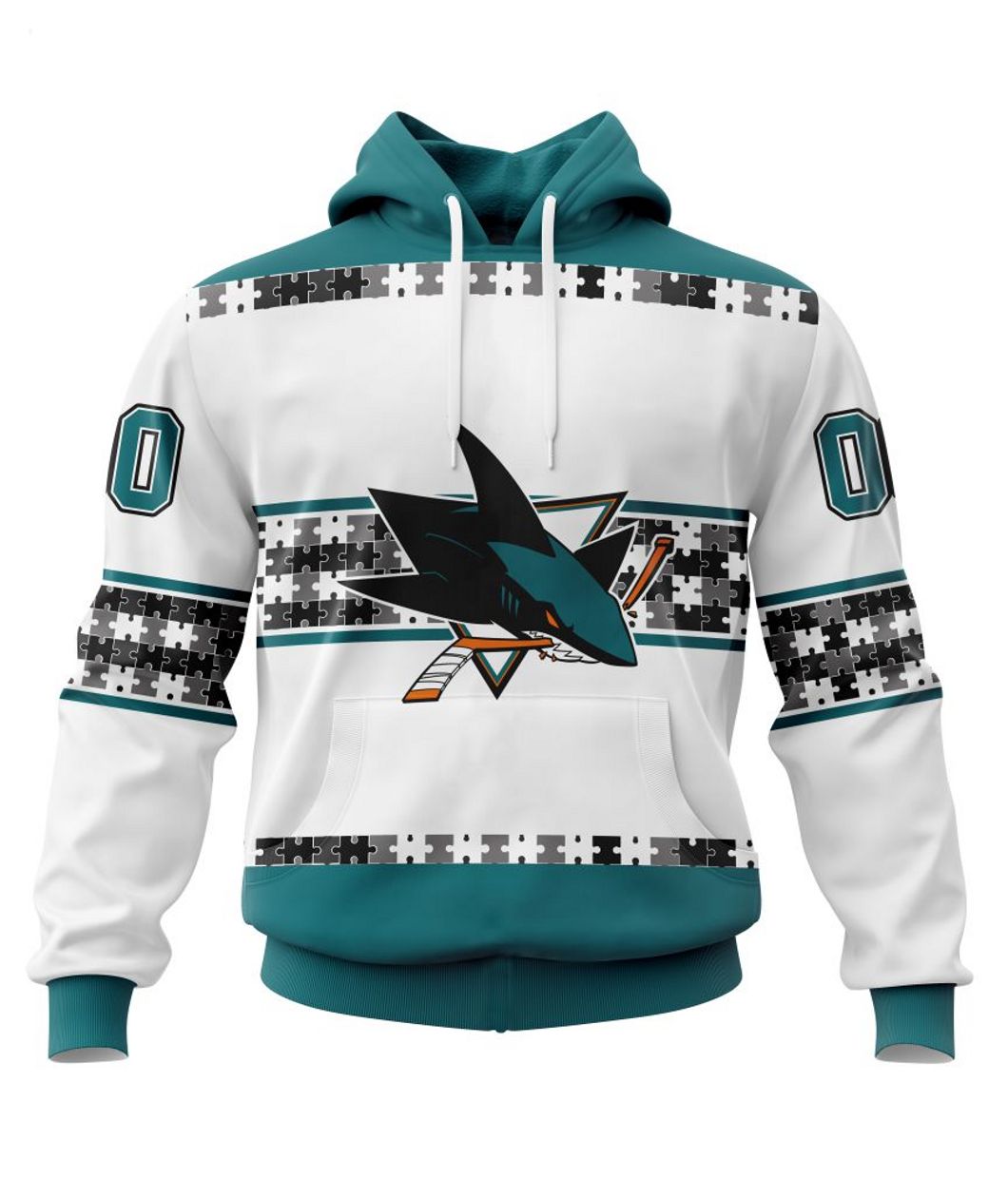 NHL San Jose Sharks Mix Jersey Custom Personalized Hoodie T Shirt