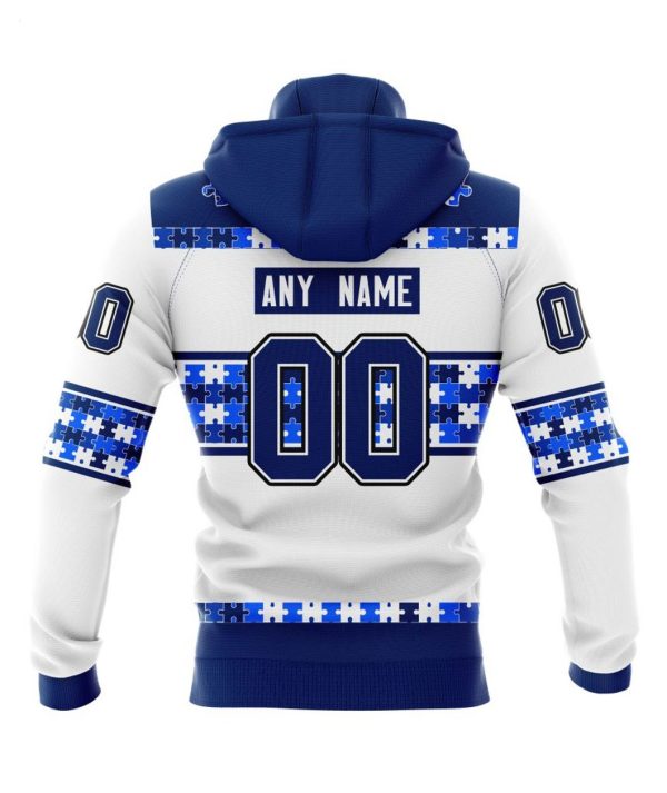 NHL Tampa Bay Lightning Autism Awareness Custom Name And Number 3D Hoodie