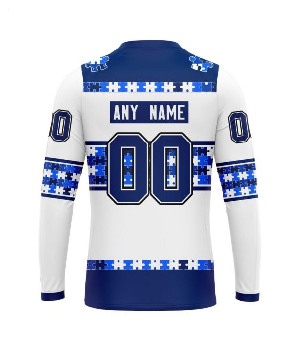 NHL Tampa Bay Lightning Autism Awareness Custom Name And Number 3D Hoodie